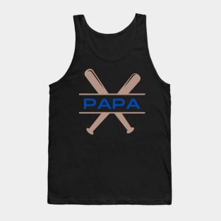 Baseball papa Tank Top